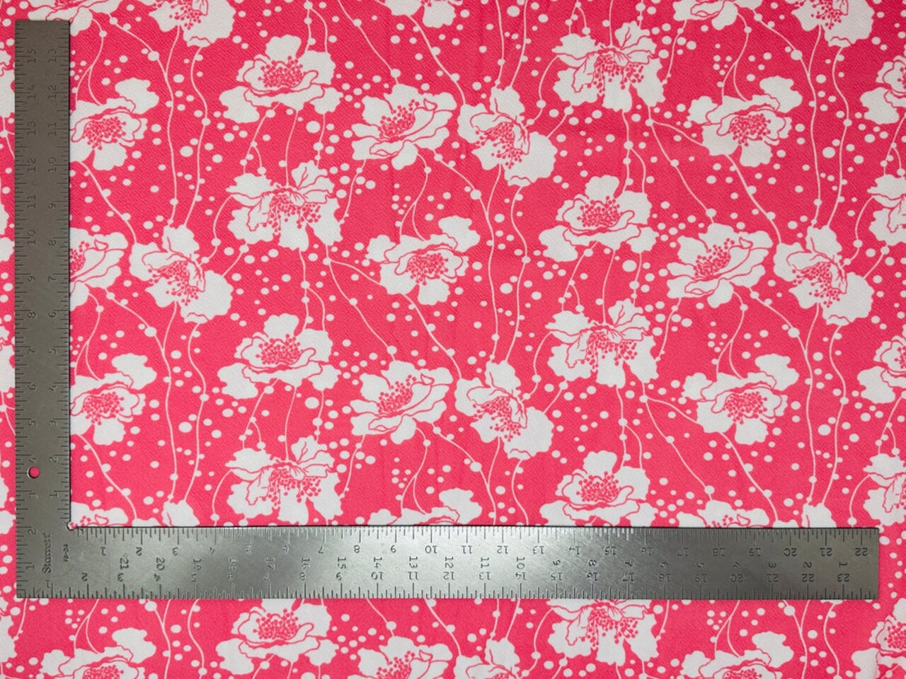 1 Yard Liverpool Knit Floral Print Fabric Textured Stretch for Apparel & Crafts 58"-60" inches Width